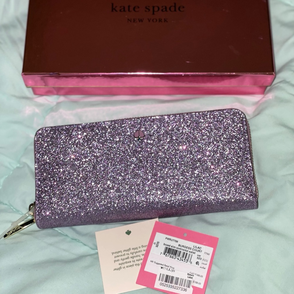 Kate Spade glitter wallet limited edition